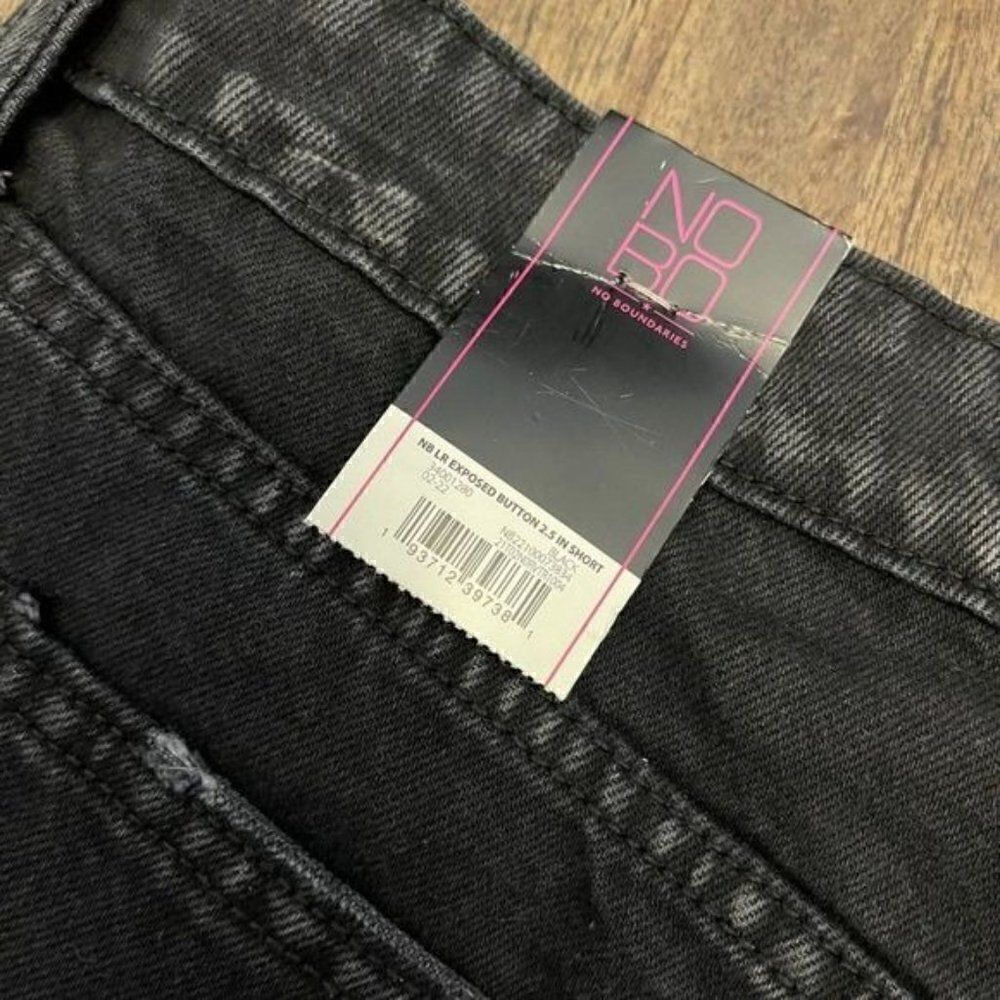 NOBO Exposed Button Fly Jean Shorts - Picture 5 of 10